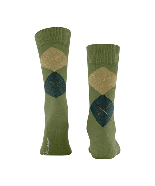 Edinburgh Socke | Jade-Diamant-Karo