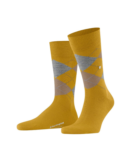 Burlington Edinburgh Herrensocken | Gelb