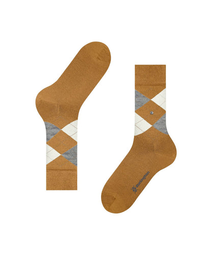 Edinburgh Sok | Amber diamond check