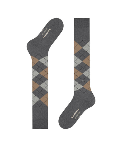 Burlington Edinburgh Men's Knee Socks | Grey