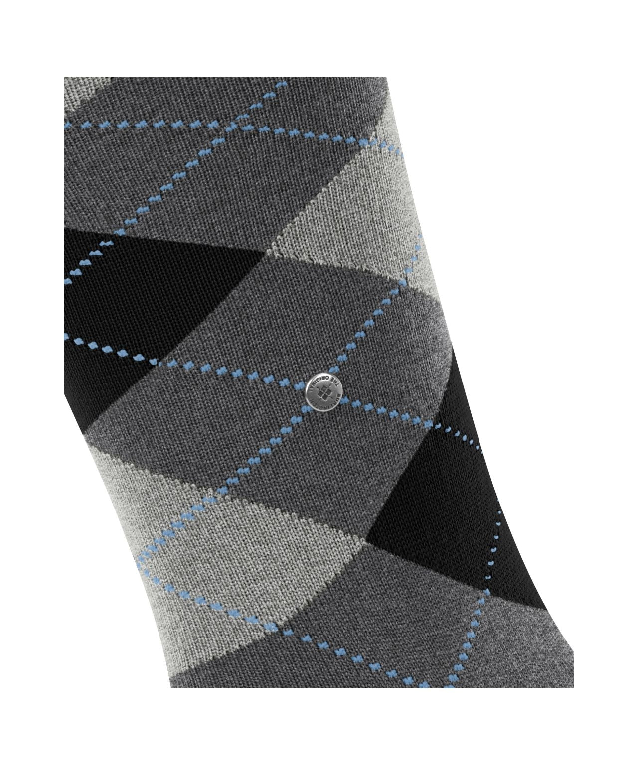 Edinburgh Heren knielang | Grey/Black diamond check