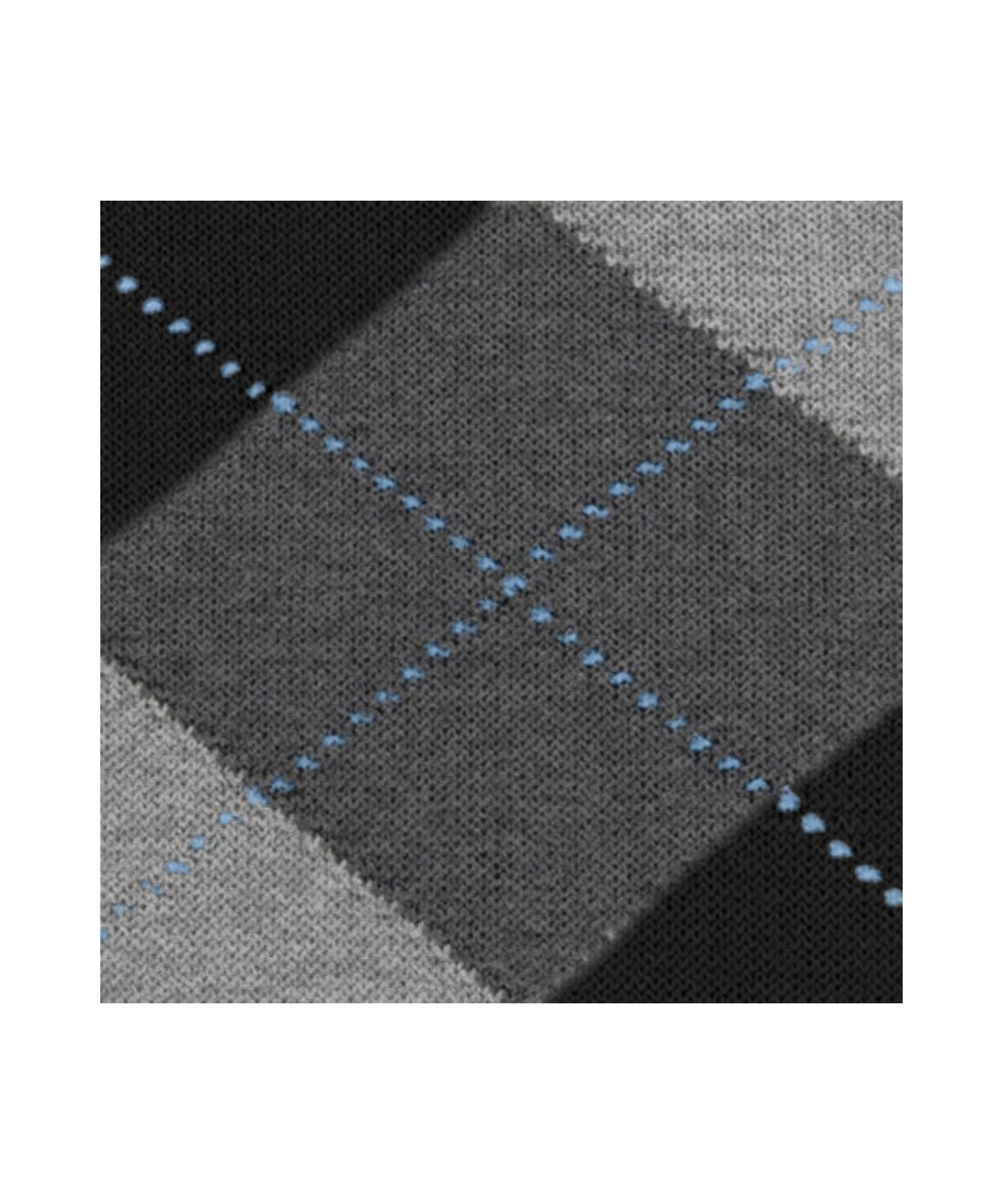 Edinburgh Heren knielang | Grey/Black diamond check