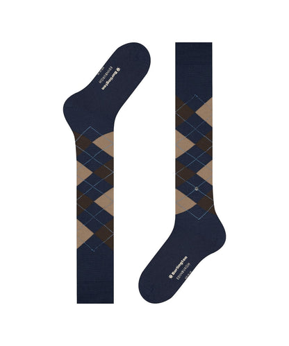 Burlington Edinburgh Men's Knee Socks | Blue