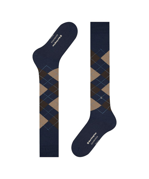 Burlington Edinburgh Heren Kniekousen | Blauw
