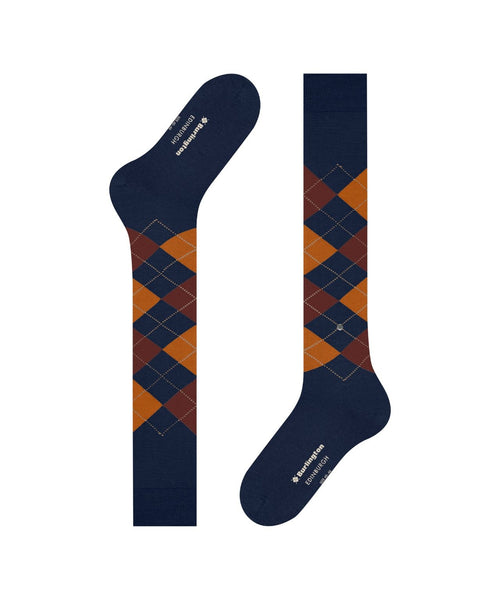 Burlington Edinburgh Heren Kniekousen | Blauw