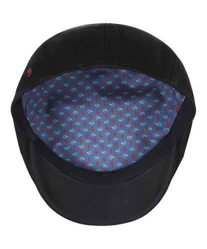 Balloon Cap Leather | Navy Blue