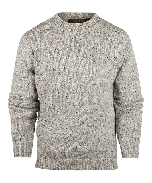 Fisherman Round Neck Pullover | Brown