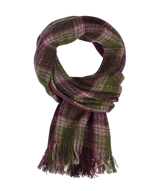Harris Tweed Scarf | Paars Groen