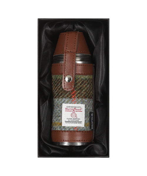 Harris Tweed Hunting Flask | Groen
