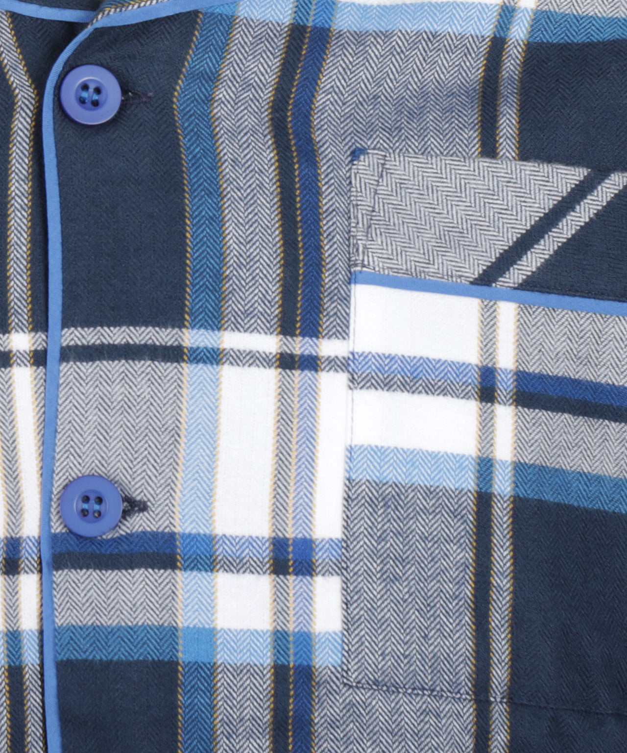 Pyjama Katoen | Navy Wit Ruit