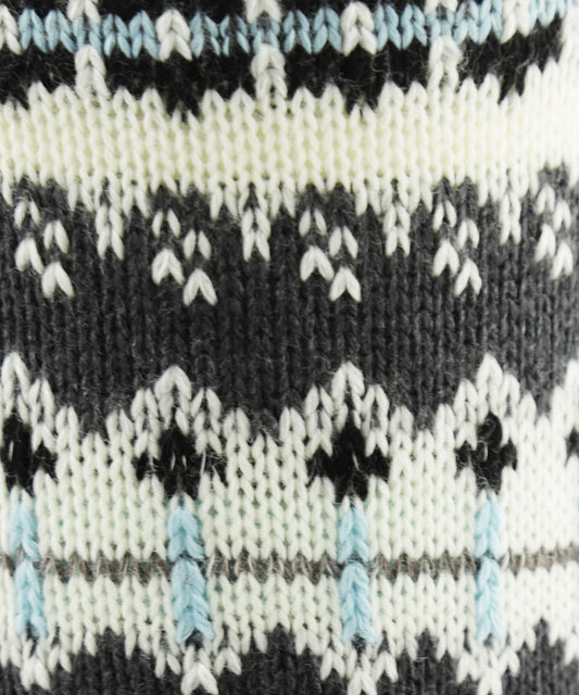 Fairisle-Socken, extra dick | Grau