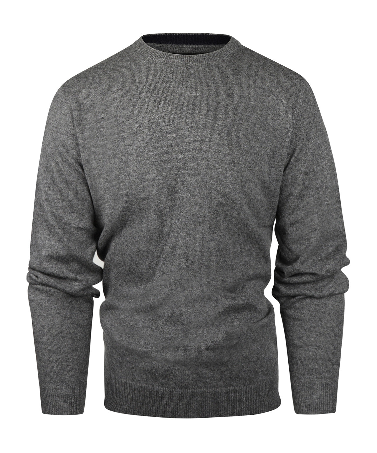 Rundhals-Kaschmirpullover | Grau