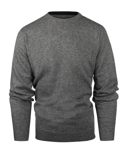 Rundhals-Kaschmirpullover | Grau