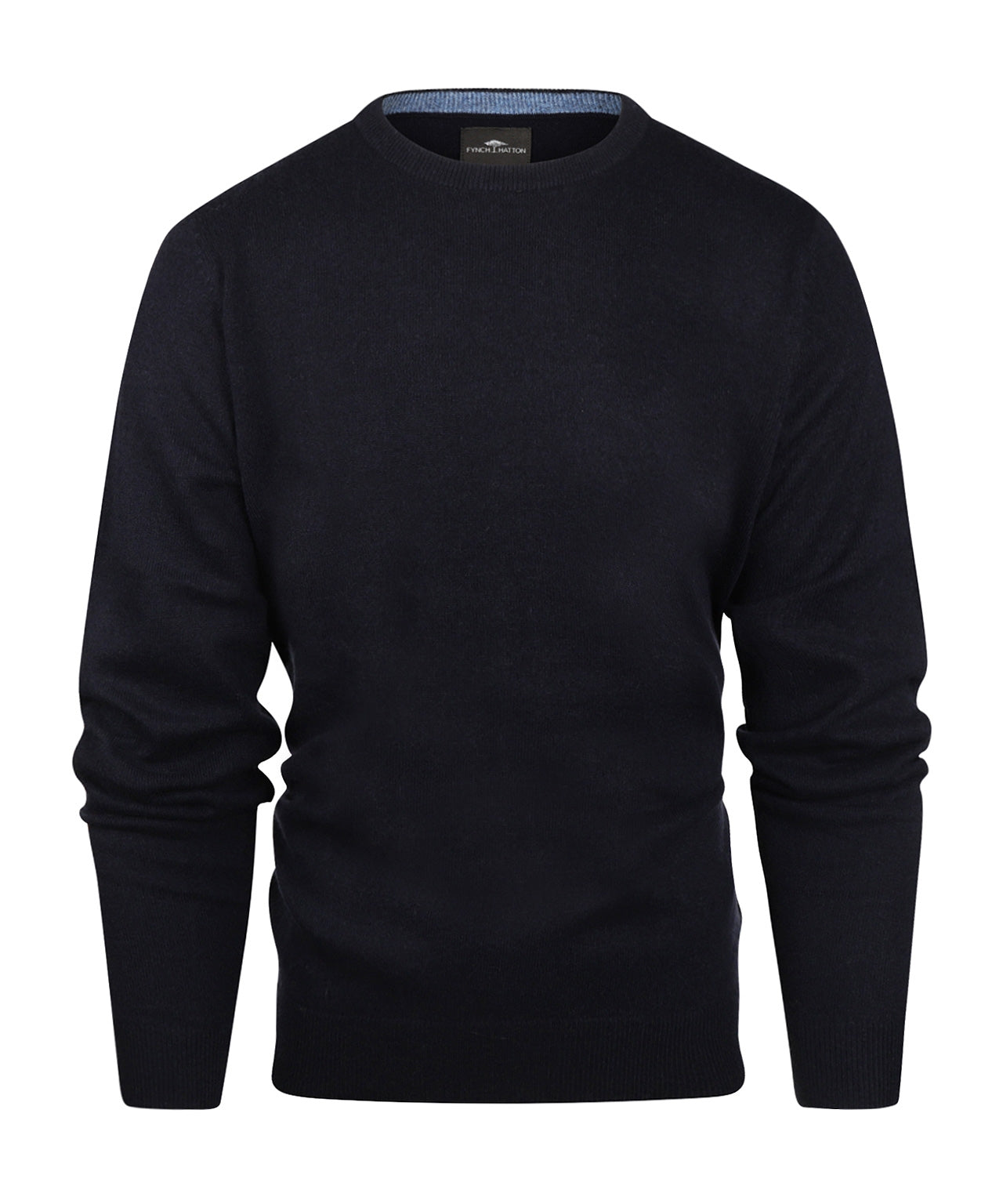 Rundhals-Kaschmirpullover | Marineblau