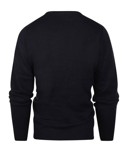 Rundhals-Kaschmirpullover | Marineblau