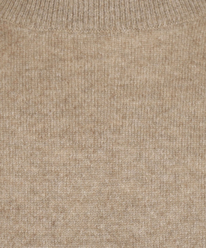 Cashmere Ronde Hals Pullover | Light Taupe