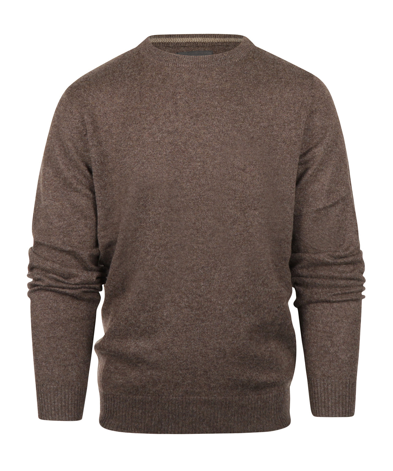 Cashmere Ronde Hals Pullover | Dark Chocolate