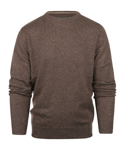 Cashmere Ronde Hals Pullover | Dark Chocolate