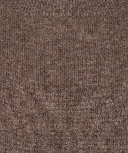 Cashmere Ronde Hals Pullover | Dark Chocolate