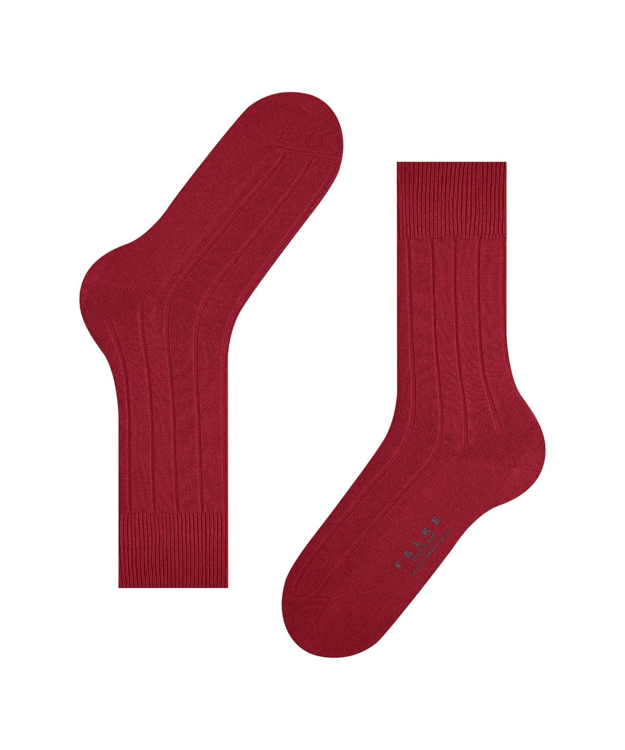 Lhasa Rib Men's Socks | Red