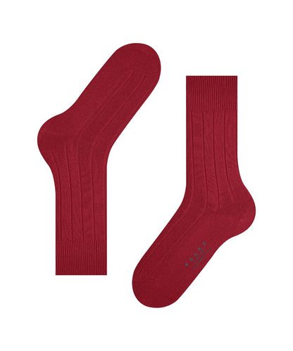 Lhasa Rib Men's Socks | Red