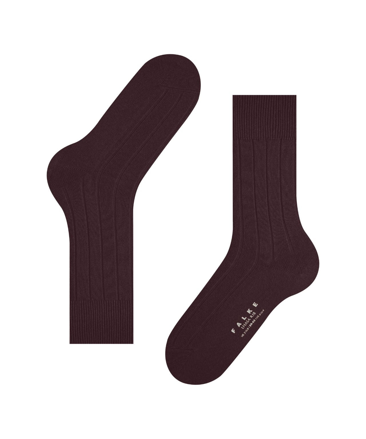 Lhasa-Rippsocken für Herren | Rot