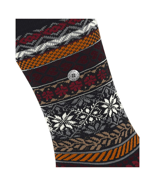 Burlington Country Fair Isle sok | Zwart