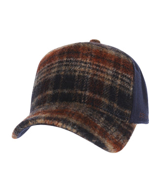 Stetson Trucker Cap Wool Check | Blauw