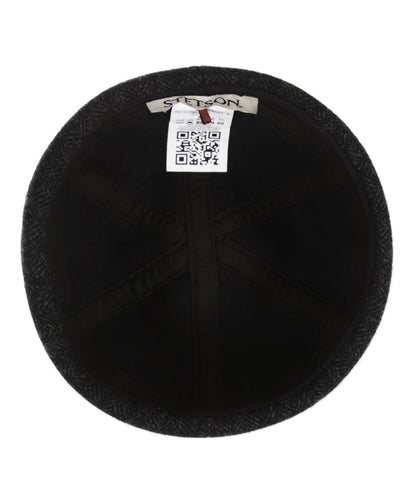 Stetson Docker Woll-Fischgrätmuster | Schwarz
