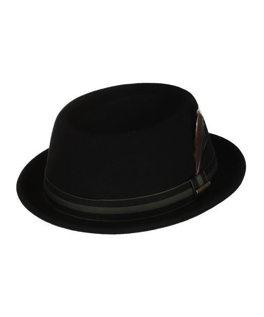 Stetson Pork Pie Wollfilz | Schwarz