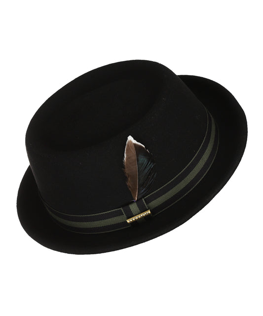 Stetson Pork Pie Wollfilz | Schwarz