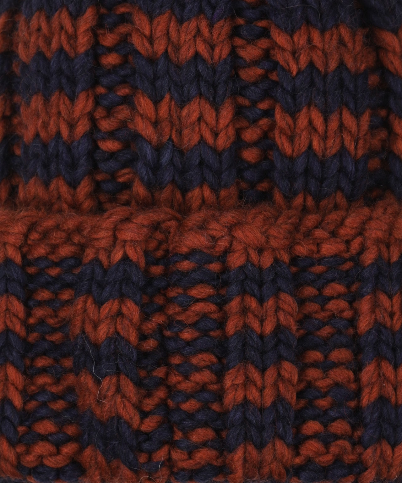 Beanie Stripes | Navy/Rood streep