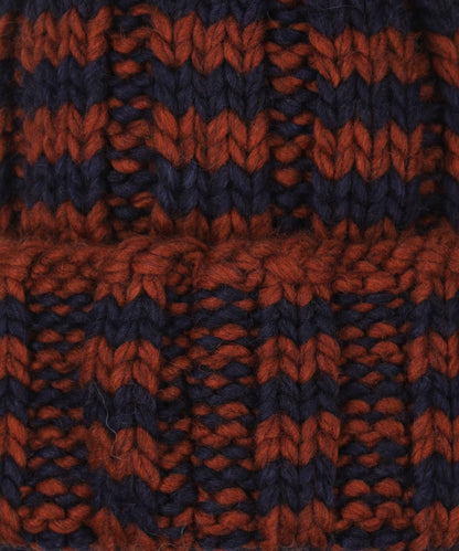 Beanie Stripes | Navy/Rood streep