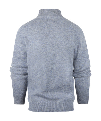Barbour Talder Half Zip Strickpullover | Blau