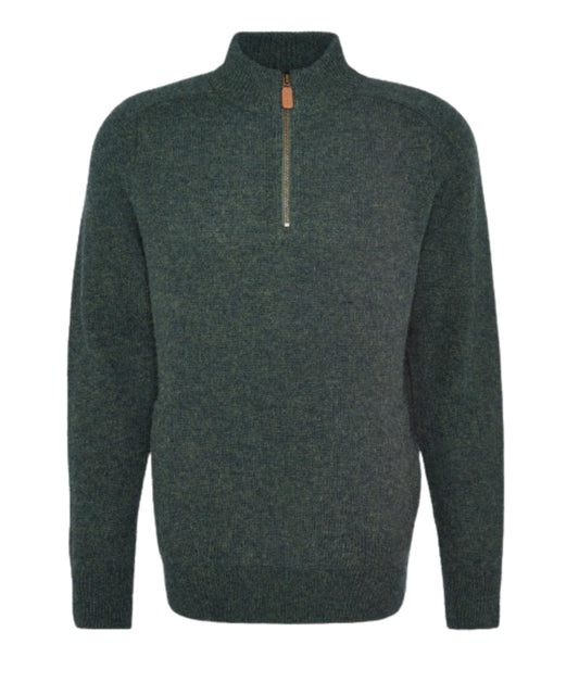 Barbour Talder Half Zip Knitted | Green