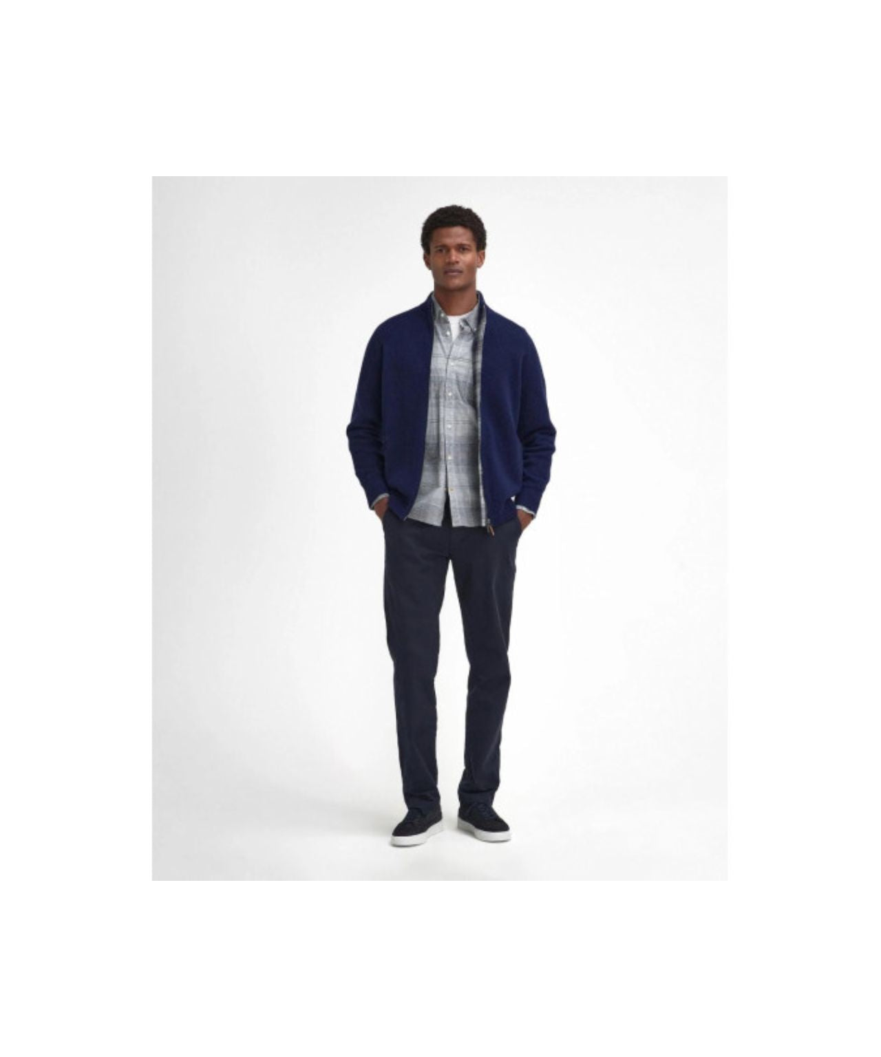 Barbour Talder Zip Through | Marineblau