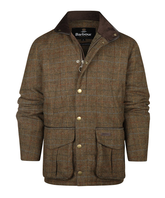 Barbour Hereford Tweed-Wolljacke | Grün