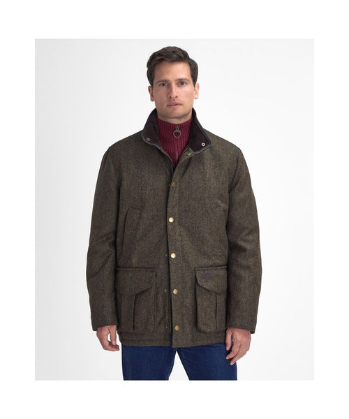 Barbour Hereford Tweed Wool Jacket | Groen