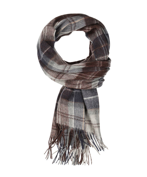 Barbour Brack Patchwork Tartan Scarf | Blauw