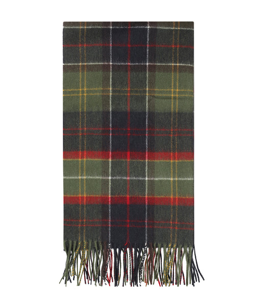 Barbour Brack Patchwork Tartan Scarf | Rood