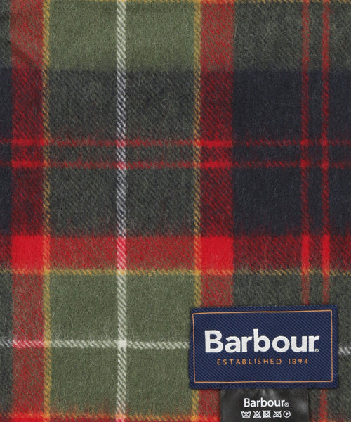 Barbour Brack Patchwork Tartan Scarf | Rood