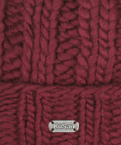 Muts Wol Fleece Lining | Pruimrood