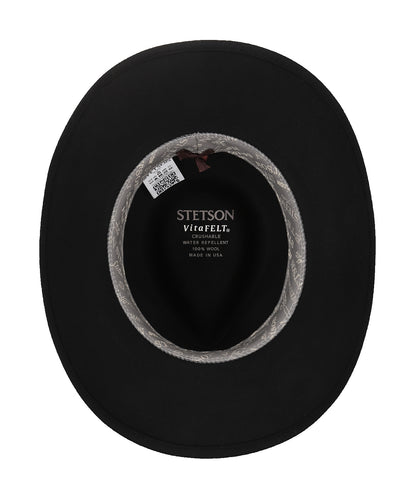 Stetson Western Vitatafelt | Schwarz