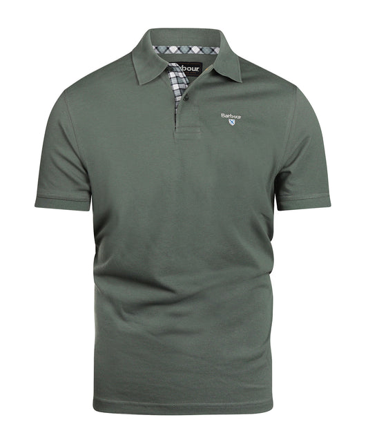 Barbour Tartan Pique Polo | Grey