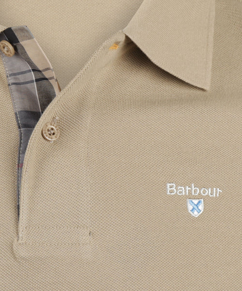 Barbour Tartan Piqué Polo | Braun