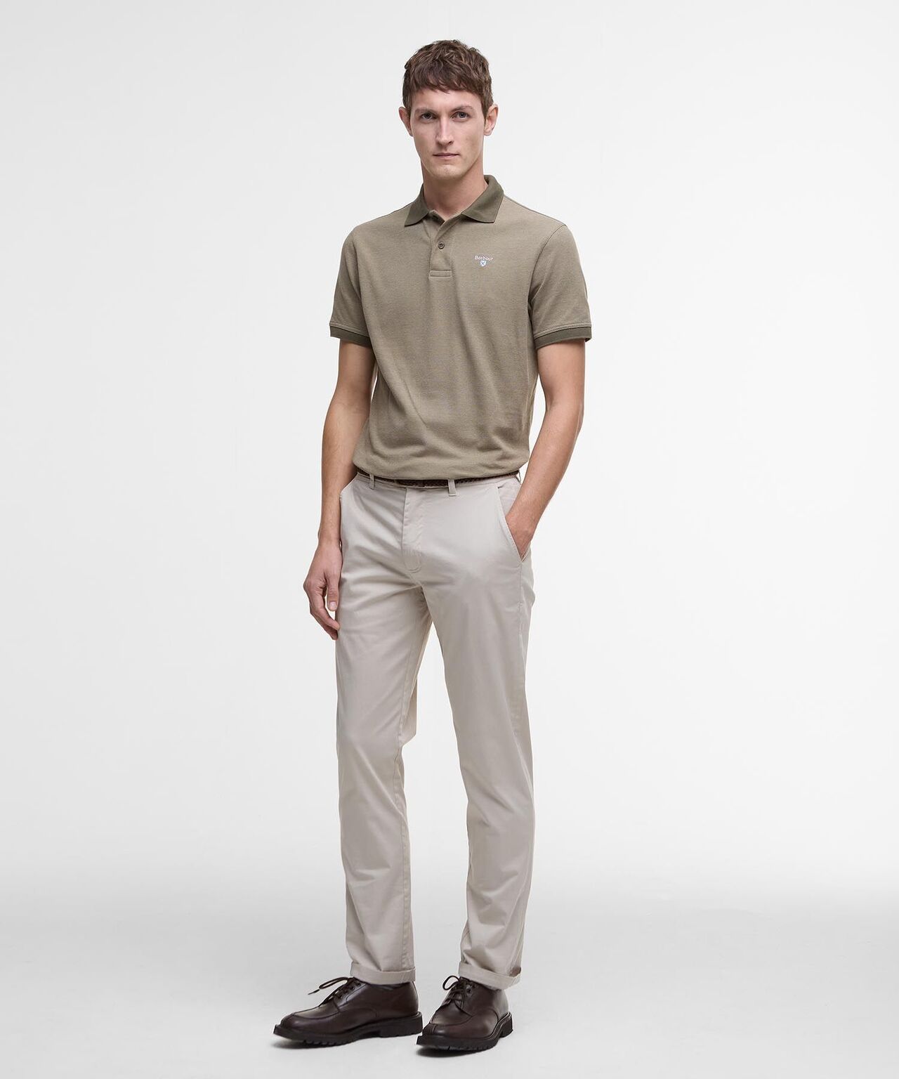 Barbour Polo Essential Sports Mix | Green