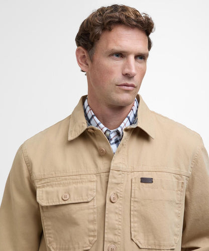 Lingfield Canvas Overshirt | Dark Stone