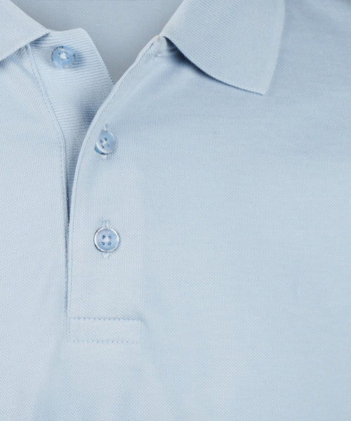Reed Polo Lange Mouw | Blauw