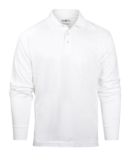 Reed Polo Langarm | Weiß