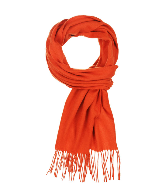 Schal aus 100 % Kaschmir | Orange